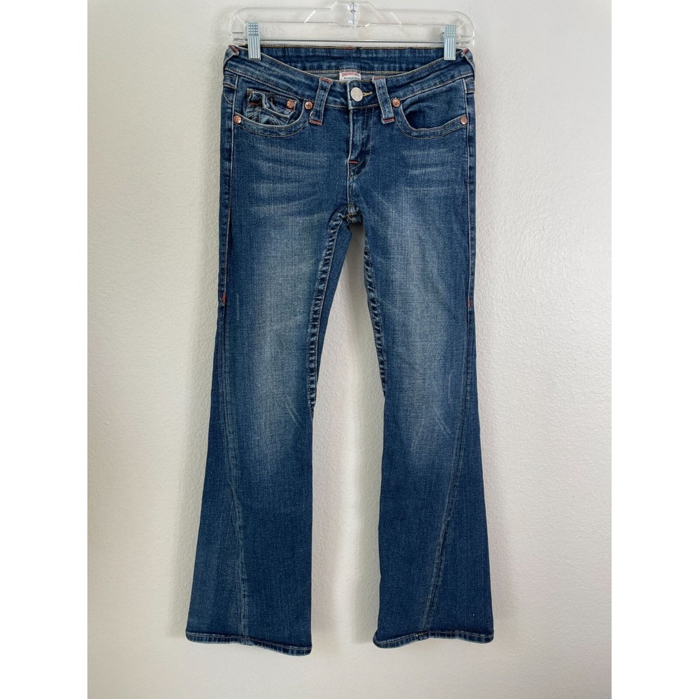 True Religion Womens Bootcut Jeans Size 29 Made‎ In USA 100% Cotton Classic